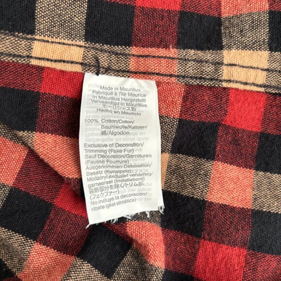 J.Crew Mercantile Flannel Shirt with Elbow Patches - Sz L - Picture 4 of 8
